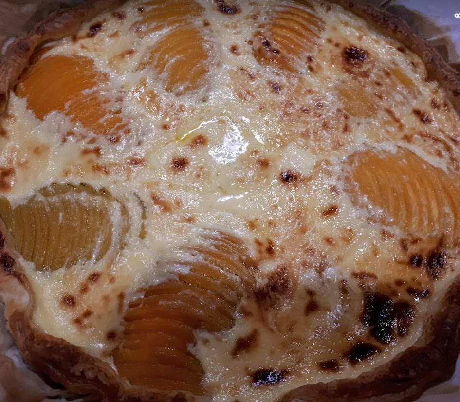 Flan aux abricots au sirop