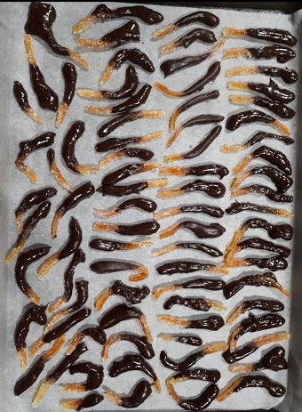 Orangettes au chocolat noir