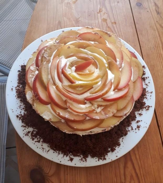 Charlotte au chocolat et aux pommes