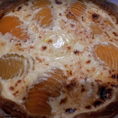 Flan aux abricots au sirop