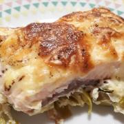 Gratin saumon poireaux 2