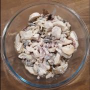 Poulet a la creme et aux champignons